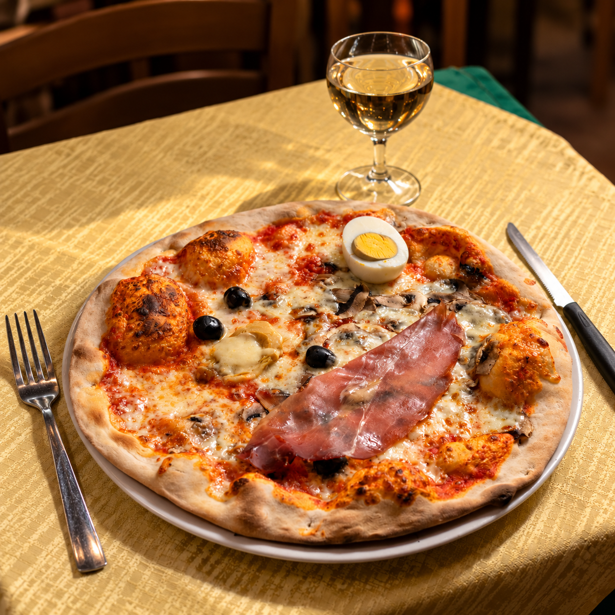 Pizza del ristorante pizzeria Carlo Menta
